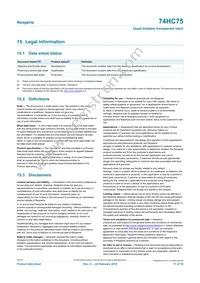 74HC75DB Datasheet Page 17