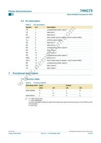 74HC75N Datasheet Page 5