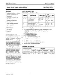 74HC7731D Datasheet Page 2
