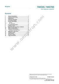 74HC85DB Datasheet Page 19