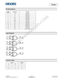 74HC86S14-13 Datasheet Page 2