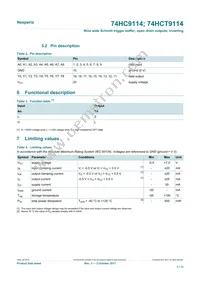 74HC9114D Datasheet Page 3