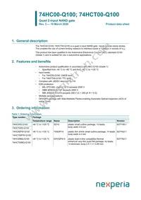 74HCT00BQ-Q100 Datasheet Cover