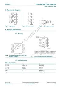 74HCT02D-Q100 Datasheet Page 2