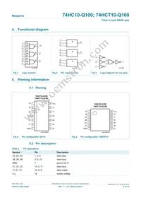 74HCT10D-Q100J Datasheet Page 2