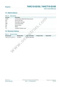 74HCT10D-Q100J Datasheet Page 10
