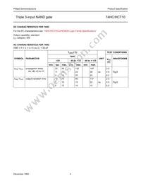 74HCT10N Datasheet Page 4