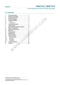 74HCT112DB Datasheet Page 20