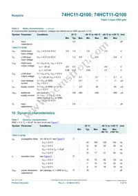 74HCT11D-Q100J Datasheet Page 5