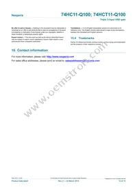 74HCT11D-Q100J Datasheet Page 12