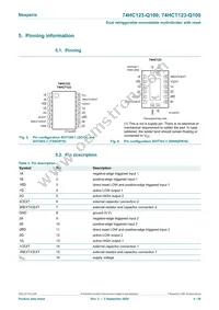 74HCT123D-Q100 Datasheet Page 4