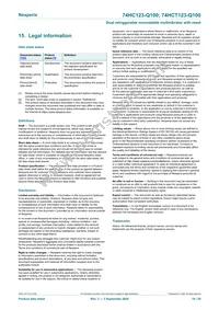 74HCT123D-Q100 Datasheet Page 19