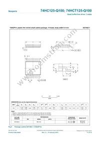 74HCT125PW-Q100J Datasheet Page 11