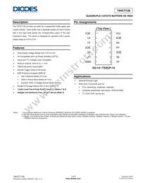 74HCT126S14-13 Datasheet Cover