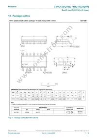 74HCT132D-Q100 Datasheet Page 11