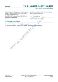 74HCT139DB-Q100J Datasheet Page 17