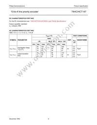 74HCT147D Datasheet Page 6
