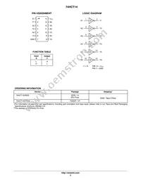 74HCT14DTR2G Datasheet Page 2