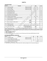 74HCT14DTR2G Datasheet Page 3