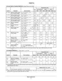 74HCT14DTR2G Datasheet Page 4