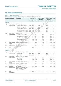 74HCT14N Datasheet Page 5