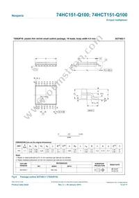 74HCT151D-Q100 Datasheet Page 13