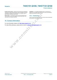 74HCT151D-Q100 Datasheet Page 16