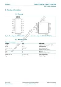 74HCT153D-Q100J Datasheet Page 3
