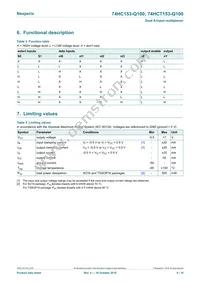 74HCT153D-Q100J Datasheet Page 4