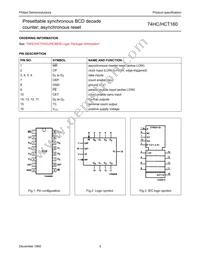 74HCT160PW Datasheet Page 4