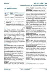 74HCT163DB Datasheet Page 19