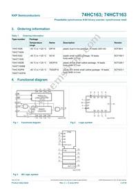 74HCT163N Datasheet Page 2
