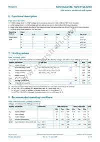74HCT164BQ-Q100X Datasheet Page 4