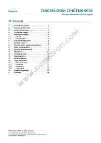 74HCT166D-Q100J Datasheet Page 19