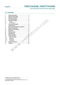 74HCT174D-Q100J Datasheet Page 16