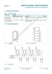 74HCT175PW-Q100J Datasheet Page 2