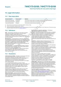 74HCT175PW-Q100J Datasheet Page 16