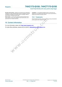 74HCT175PW-Q100J Datasheet Page 17