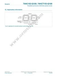 74HCT193D-Q100J Datasheet Page 22