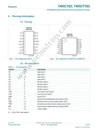 74HCT193DB Datasheet Page 4