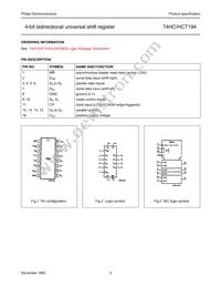 74HCT194D Datasheet Page 3