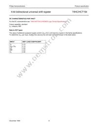 74HCT194D Datasheet Page 8