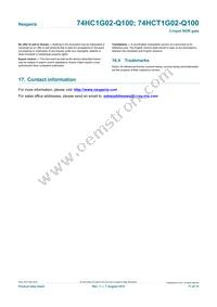 74HCT1G02GV-Q100 Datasheet Page 11