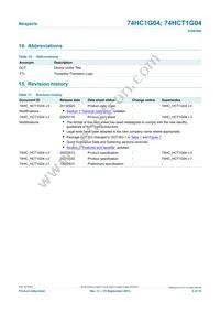 74HCT1G04GV Datasheet Page 9