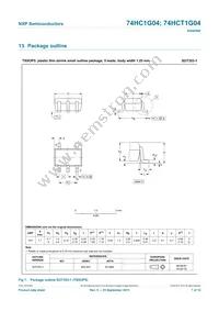 74HCT1G04GW Datasheet Page 8