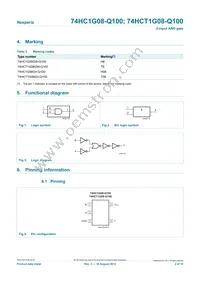 74HCT1G08GV-Q100 Datasheet Page 2