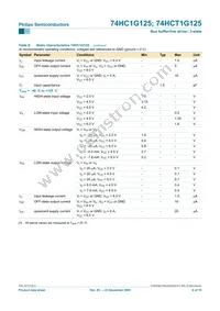 74HCT1G125GW Datasheet Page 7