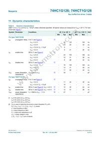 74HCT1G126GV Datasheet Page 5
