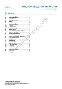 74HCT1G14GV-Q100H Datasheet Page 16