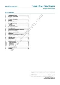 74HCT1G14GW Datasheet Page 17